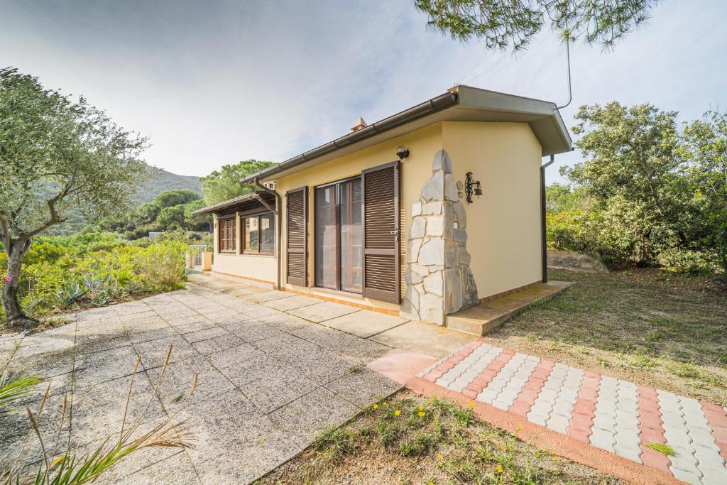 En generel udsigt til bjerge eller udsigt til bjerge taget fra villaen