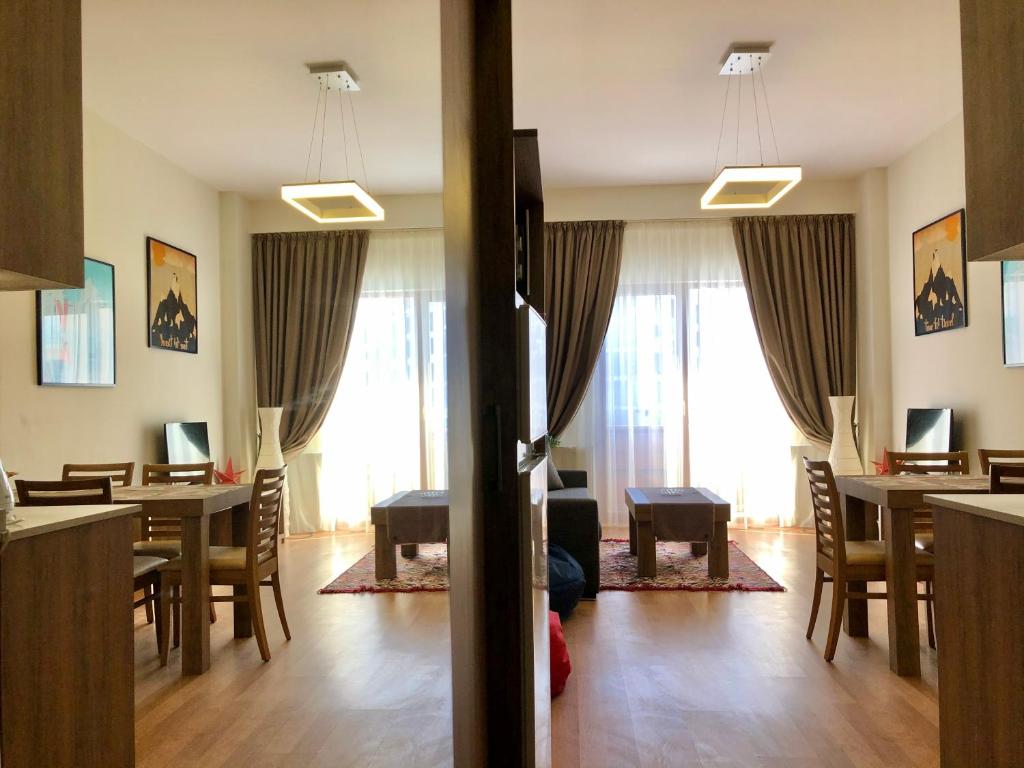 Posezení v ubytování GVC 2-room 116-2 New Gudauri