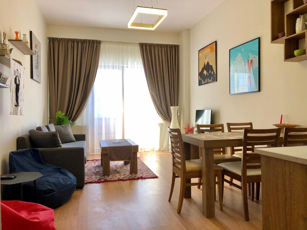 Posezení v ubytování GVC 2-room 116-2 New Gudauri