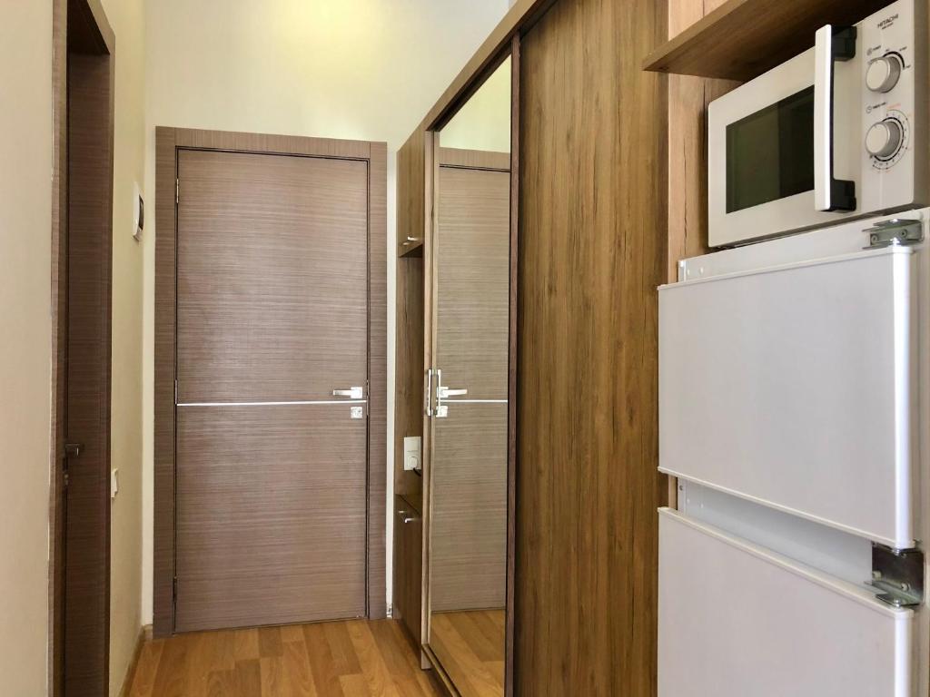 Kuchyň nebo kuchyňský kout v ubytování GVC 2-room 116-2 New Gudauri
