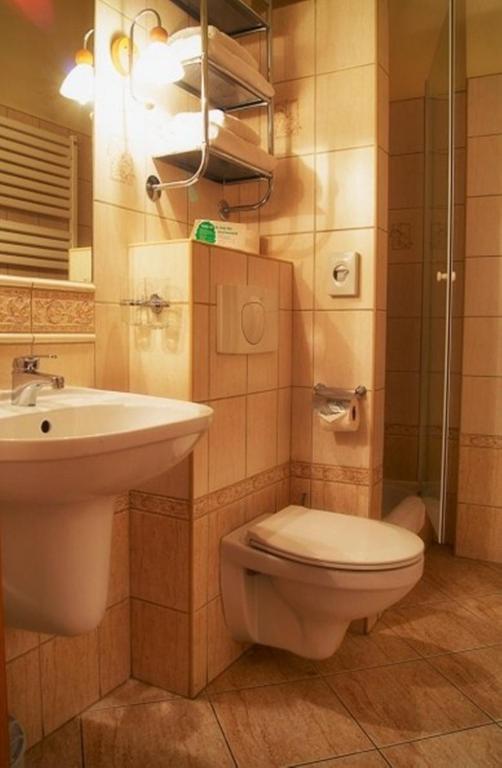 Kúpeľňa v ubytovaní Hotel Restauracja Caspar