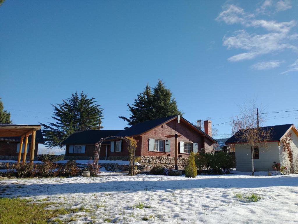 Cabañas Pyracantha durante el invierno