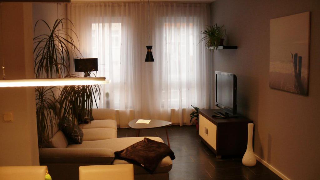 Posezení v ubytování Ferienapartement Stuermer