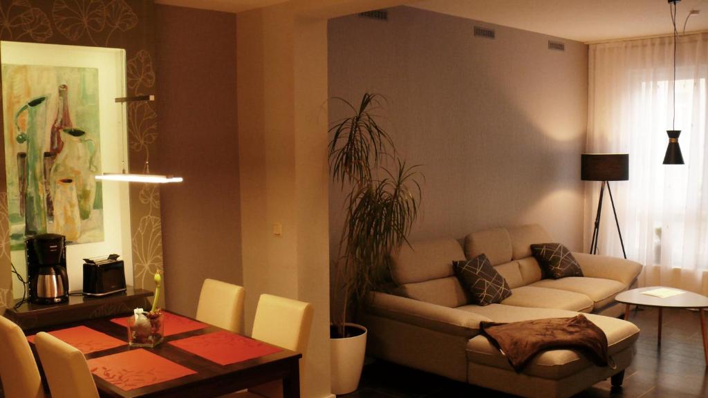 Posezení v ubytování Ferienapartement Stuermer
