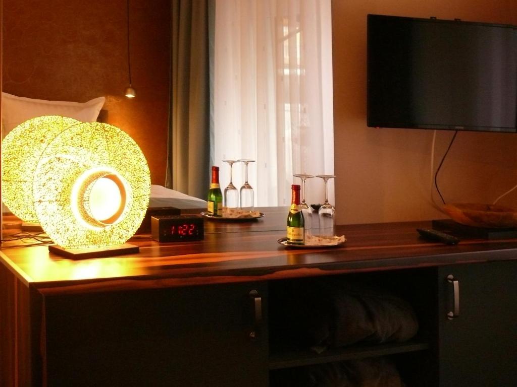 TV a/nebo společenská místnost v ubytování Ferienapartement Stuermer