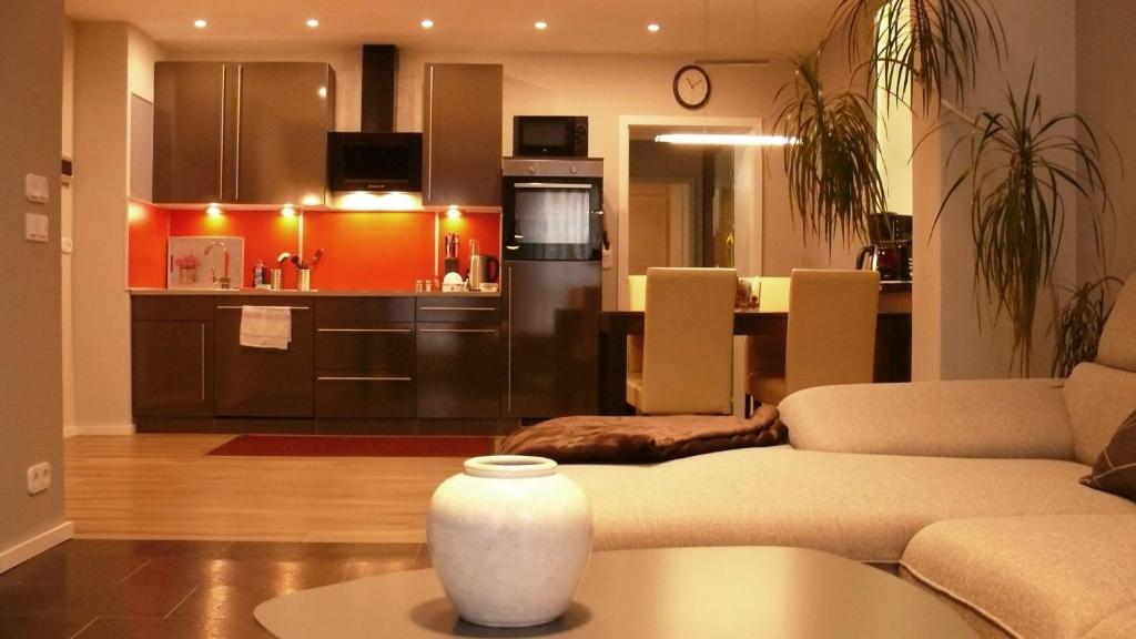 Kuchyň nebo kuchyňský kout v ubytování Ferienapartement Stuermer