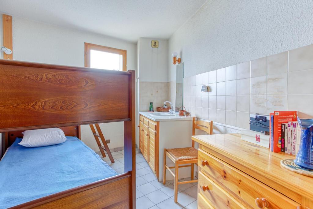 Postel nebo postele na pokoji v ubytování Les Fauvettes - appartement vue imprenable sur montagne