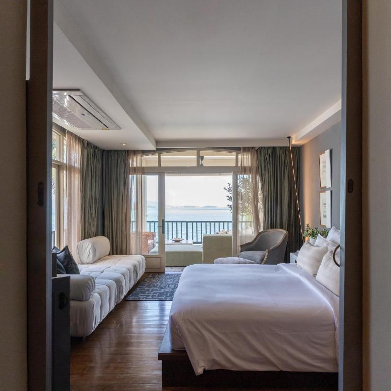Postel nebo postele na pokoji v ubytování B House Samui