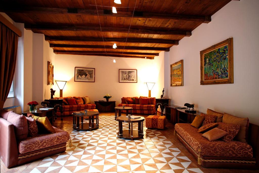 Posezení v ubytování La Locanda Delle Donne Monache