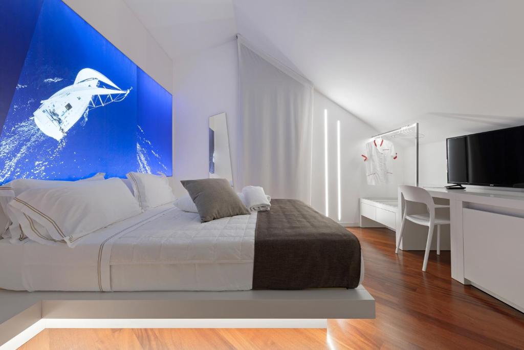 TV a/nebo společenská místnost v ubytování B&B Gassa D'amante