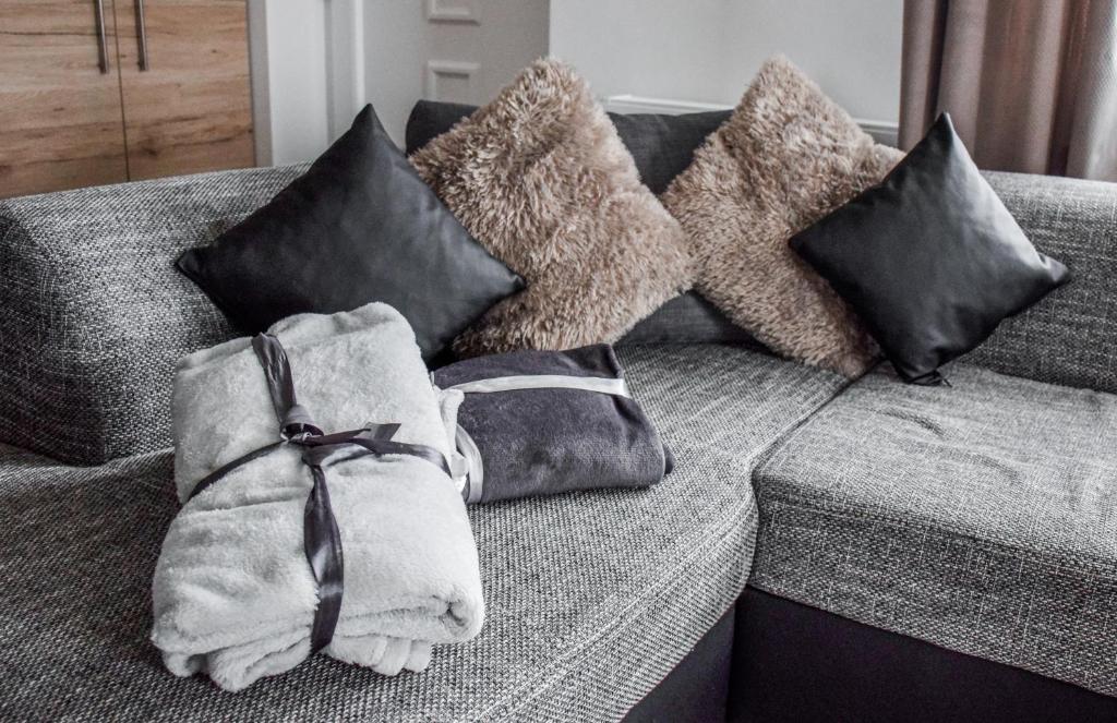 Posezení v ubytování Dióliget Cottage Sárvár