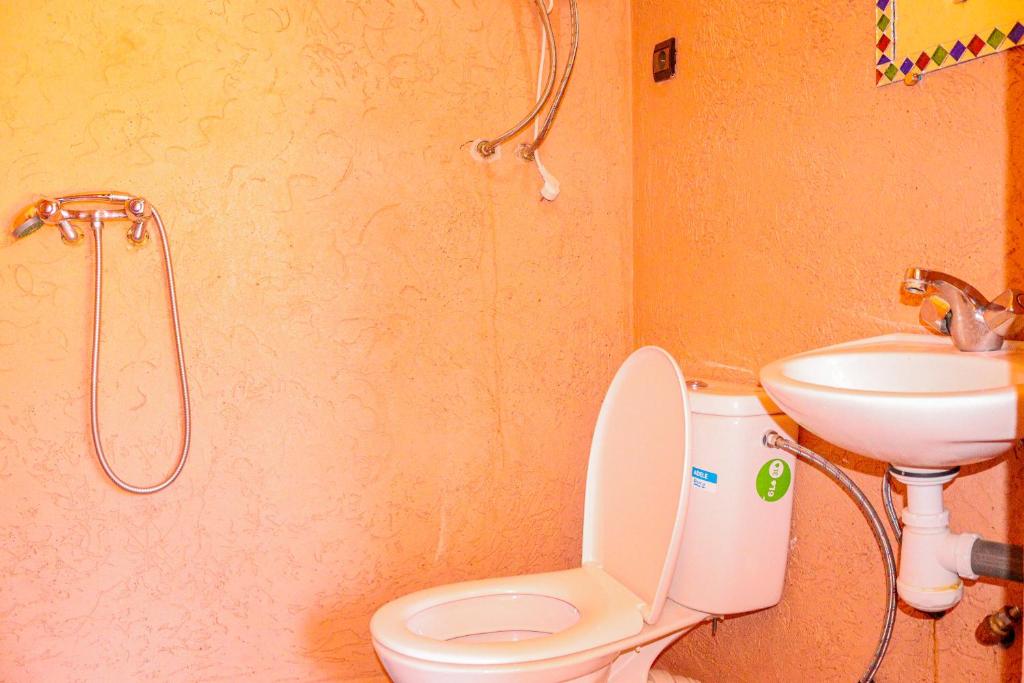 Koupelna v ubytování Kasbah Du Roches Armed