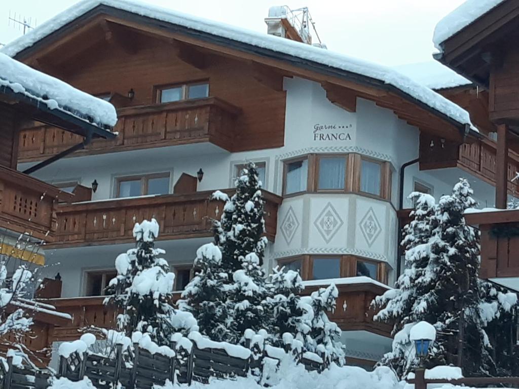 Garni Franca b&b v zimě