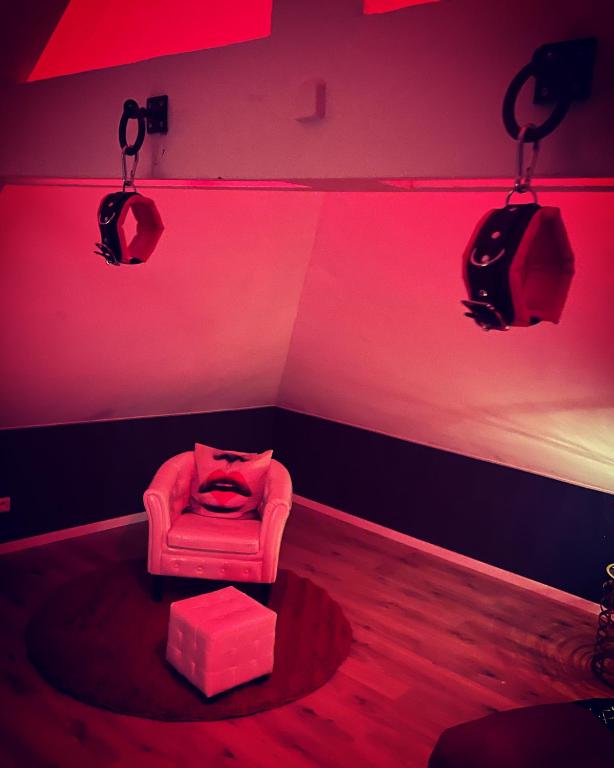 Fotografie z fotogalerie ubytování Redroom Loveroom Chambre Spa privative Insolite Thème 50 nuances de grey v destinaci Douchy-les-Mines