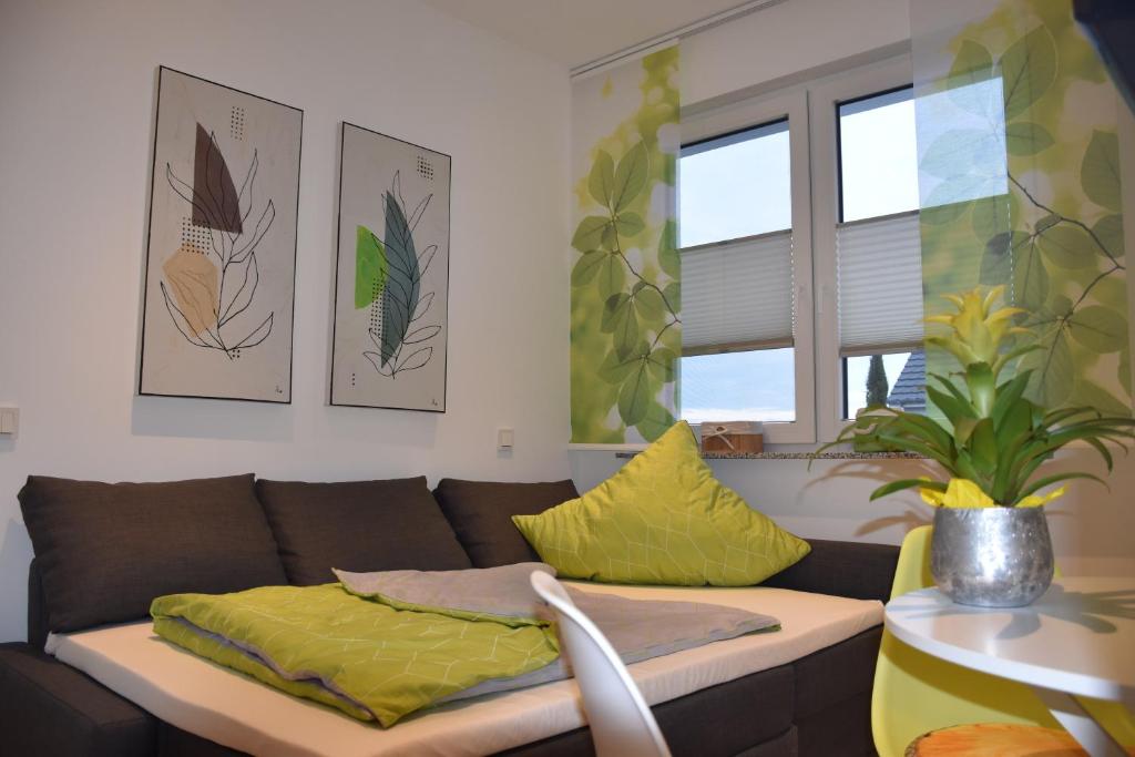 Oleskelutila majoituspaikassa Appartement du Rhin