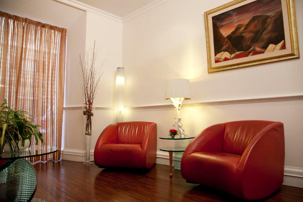 Posezení v ubytování Gambrinus Hotel