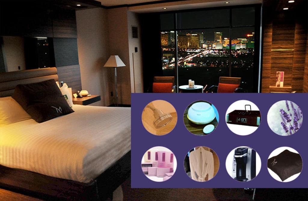 Ein Bett oder Betten in einem Zimmer der Unterkunft M Resort Spa &amp; Casino