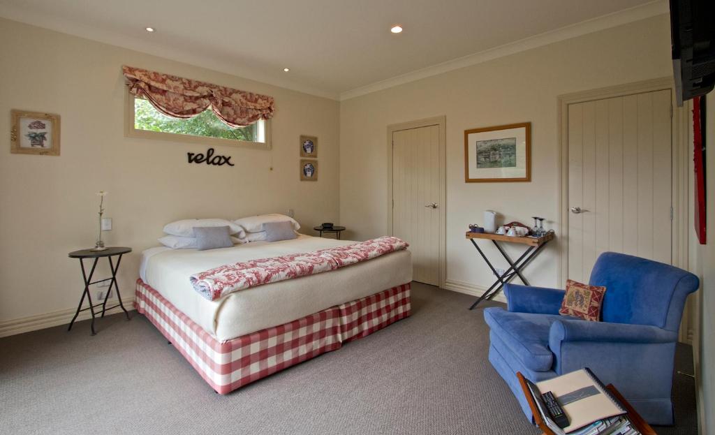 Postel nebo postele na pokoji v ubytování Ruapehu Country Lodge