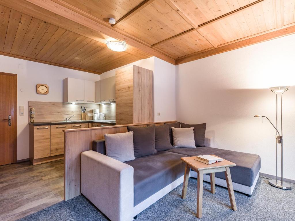 Kuchyň nebo kuchyňský kout v ubytování Appartementhaus Talwinkel