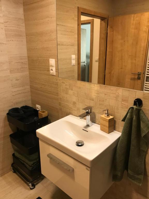 Koupelna v ubytování Apartmány Trio Krkonoše
