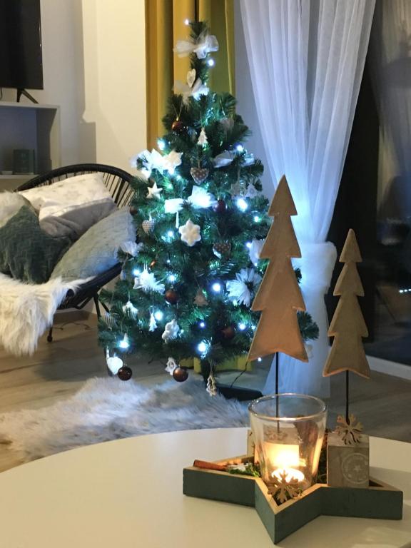 Posezení v ubytování Apartmány Trio Horní Maršov