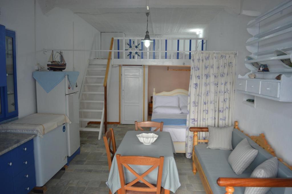 Kuchyň nebo kuchyňský kout v ubytování Captain's Boathouse, Klima Beach
