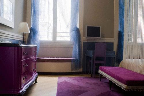TV a/nebo společenská místnost v ubytování Hotel Colombo Genova