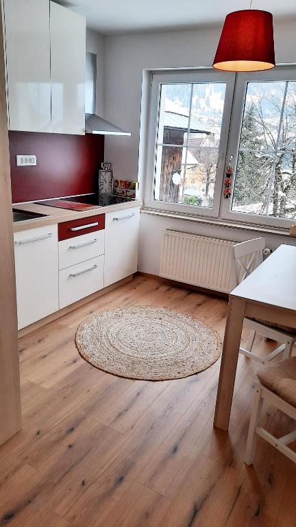 Kuchyň nebo kuchyňský kout v ubytování Apartma Rožle