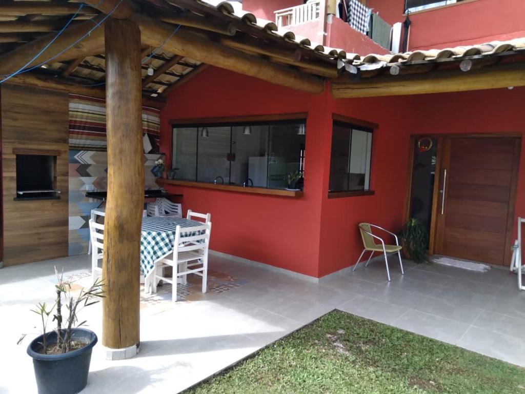  Casa Praia. Linda varanda para um cochilo na rede