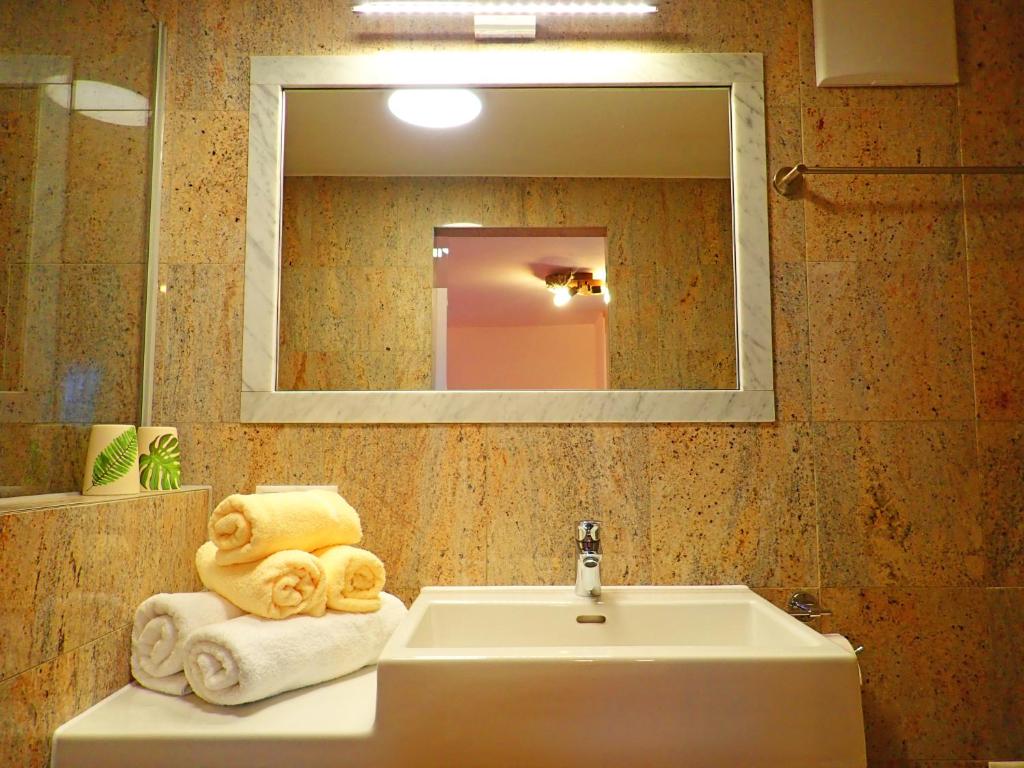 Koupelna v ubytování Haus Alpenfriede