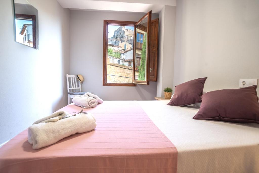 Postel nebo postele na pokoji v ubytování Apartamento Rural New Folch