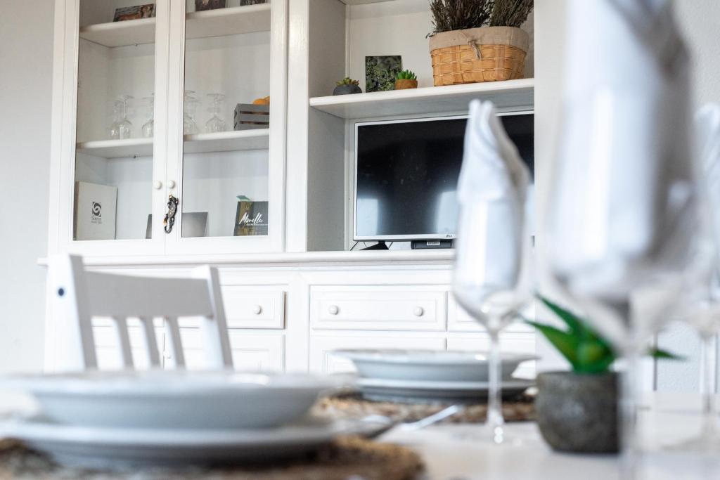 TV a/nebo společenská místnost v ubytování Apartamento Rural New Folch