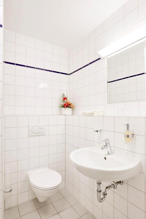Koupelna v ubytování Gästehaus Pauline
