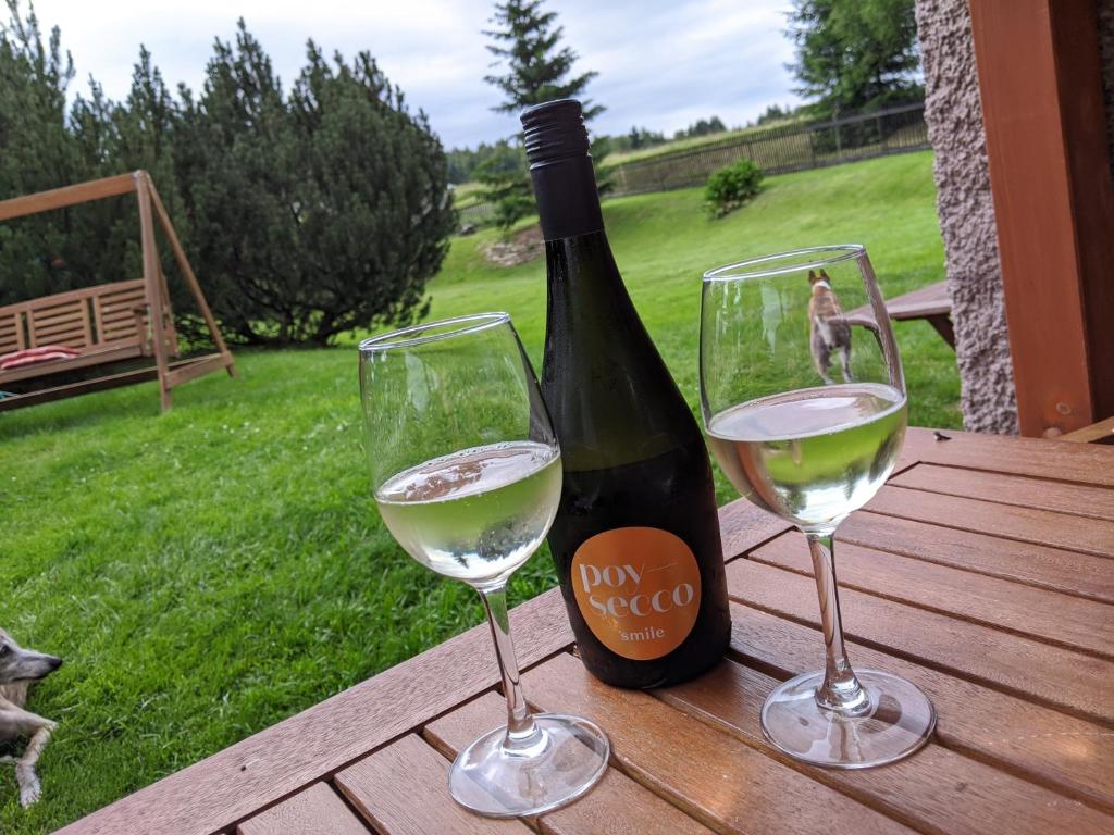 Nápoje v ubytování Apartmány Forest
