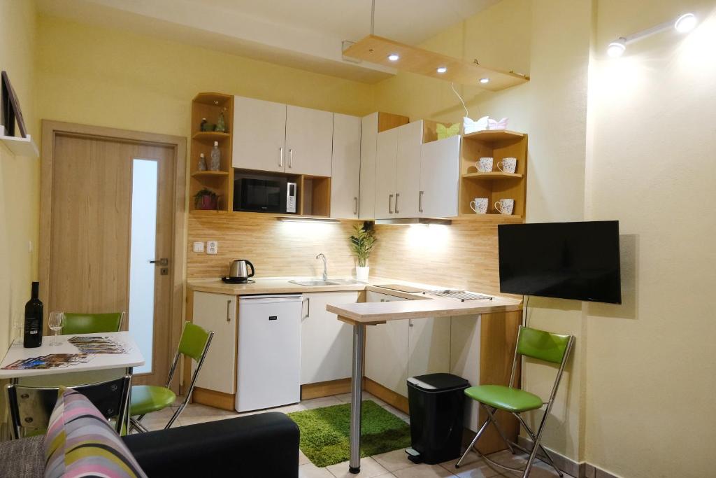 Кухня или мини-кухня в Apartmán 466
