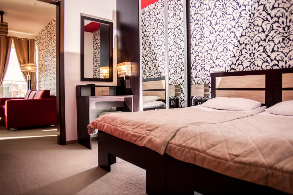 Postel nebo postele na pokoji v ubytování Hotton Hotel