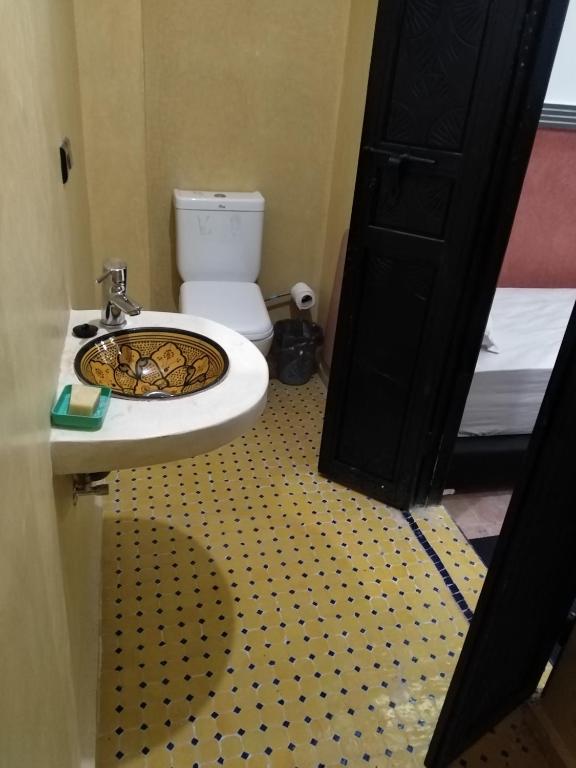 Koupelna v ubytování Riad Bab Imlil