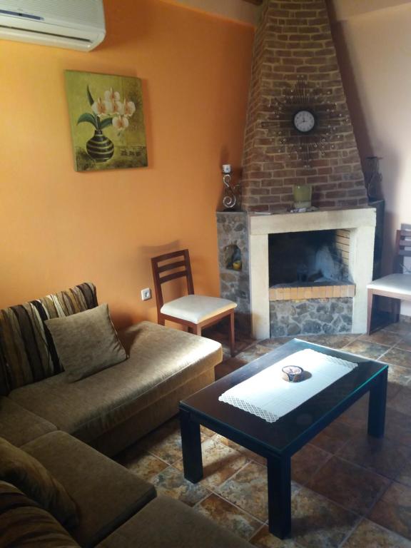 Posezení v ubytování Metochi Villas