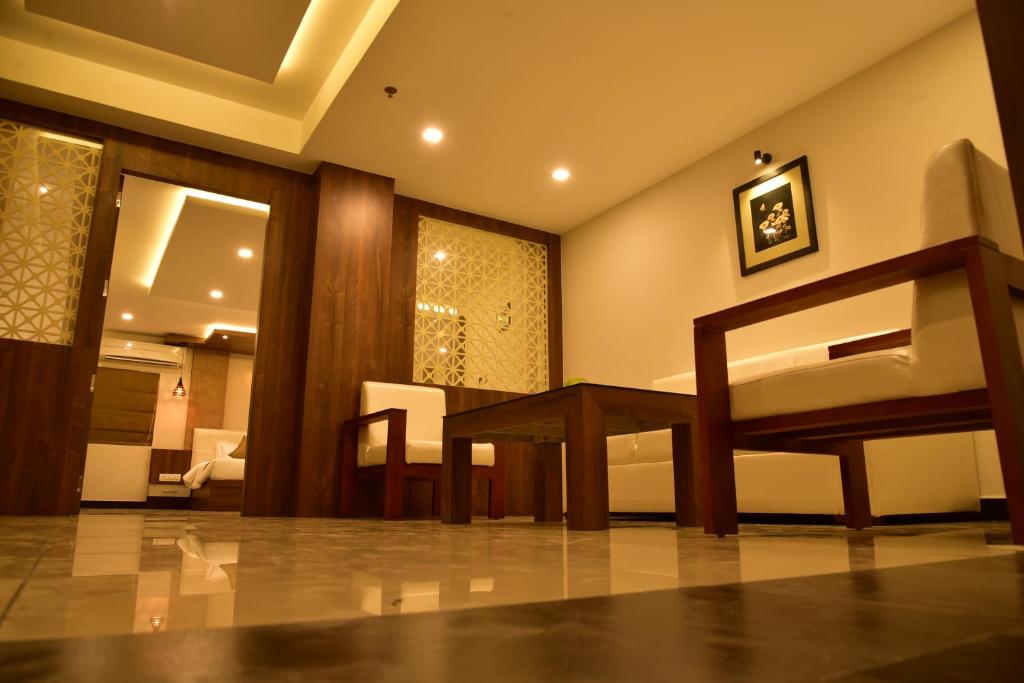 Koupelna v ubytování WHITE SUITE HOTEL