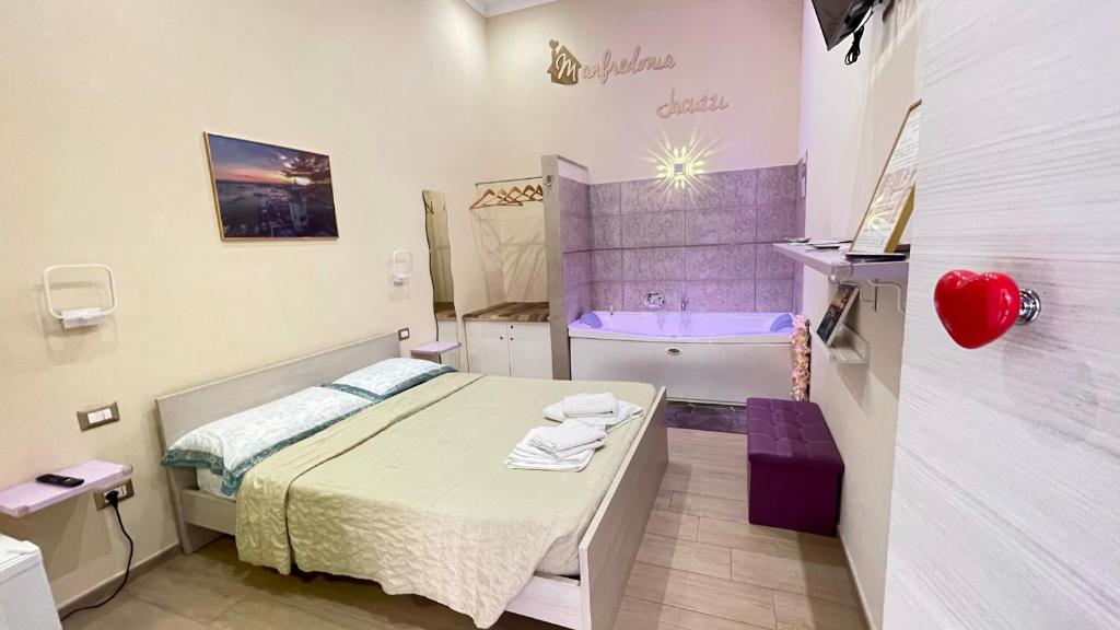 Koupelna v ubytování ManfredoniaJacuzzi