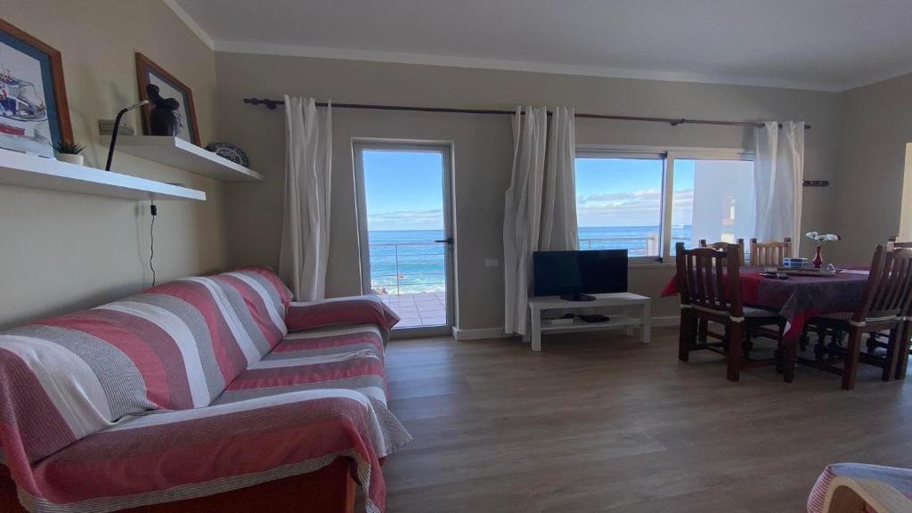 a living room with a couch and a table at Casa Camilo I in Valle Gran Rey