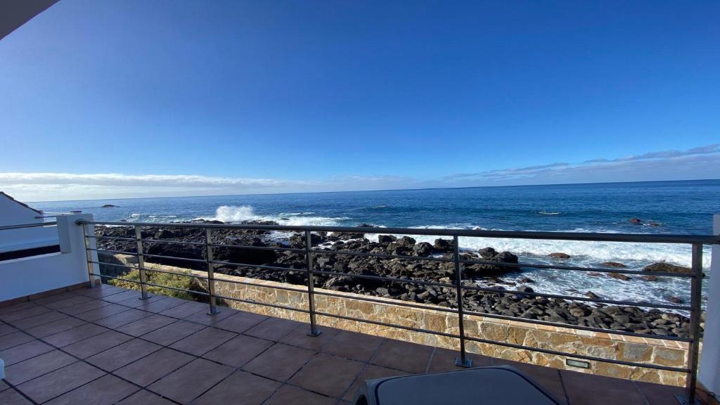 a view of the ocean from the balcony of a house at Casa Camilo I in Valle Gran Rey