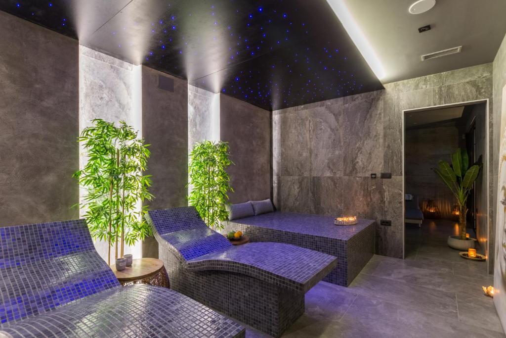 Ein Sitzbereich in der Unterkunft Villa Vie