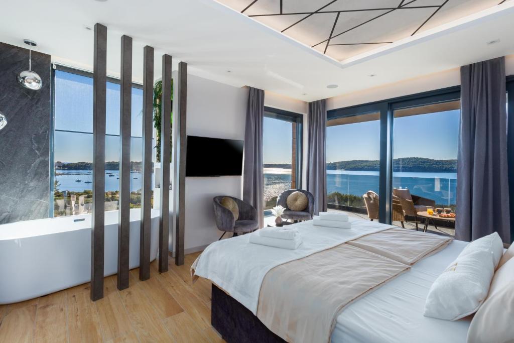 Ein Bett oder Betten in einem Zimmer der Unterkunft Villa Vie