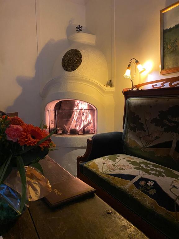 Posezení v ubytování Bergsgården Hotell & Konferens