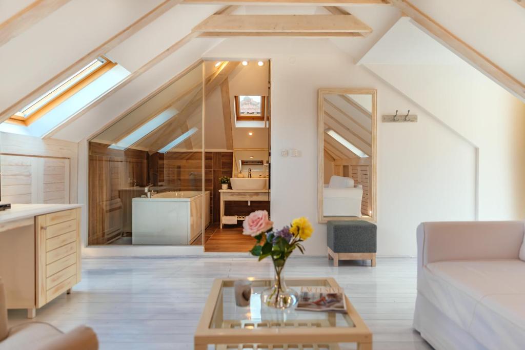 Kuchyň nebo kuchyňský kout v ubytování Boutique Hotel Capitano