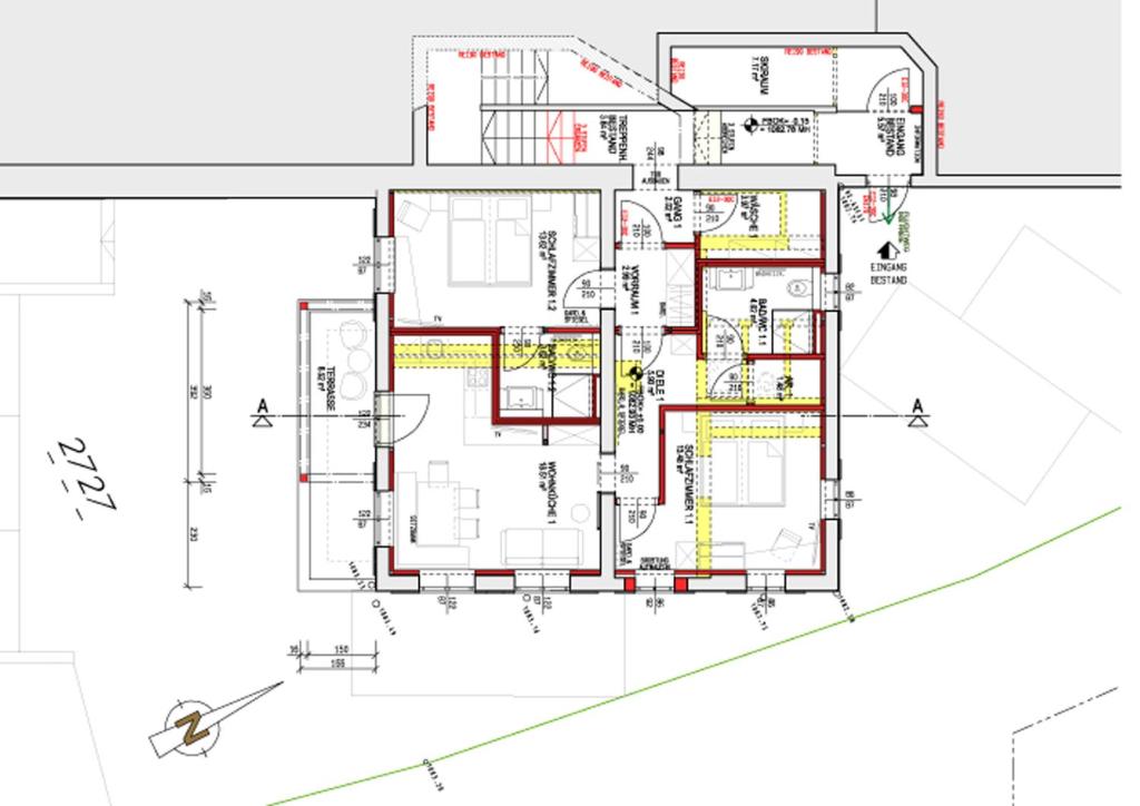 Půdorys ubytování S'Kathrina - Appartements