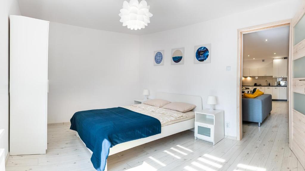 Posteľ alebo postele v izbe v ubytovaní Super Central Apartment Sienna street