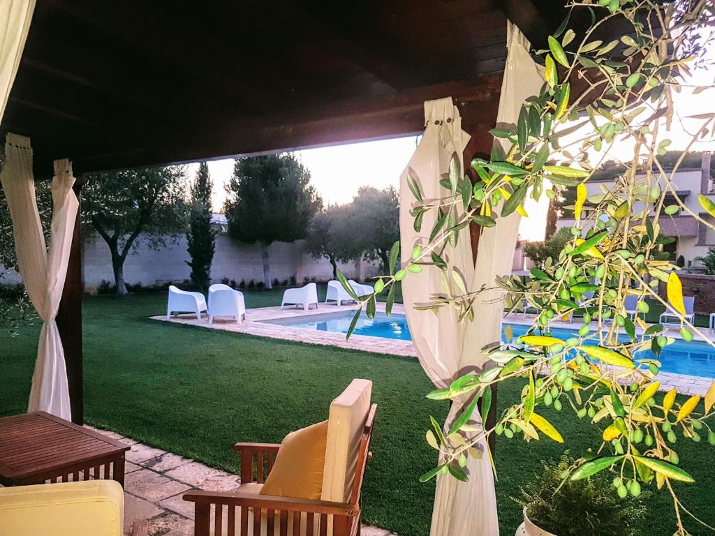Bazén v ubytování BORGO LUNA b&b nebo v jeho okolí