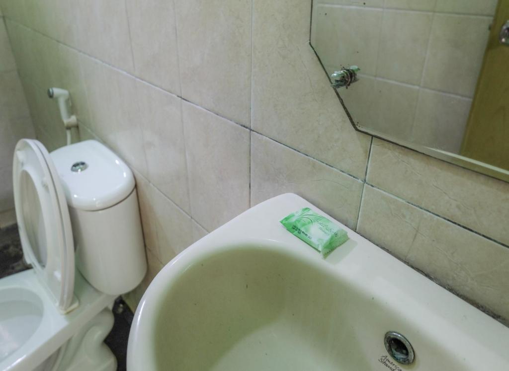 Koupelna v ubytování Umah Hijau Tabanan